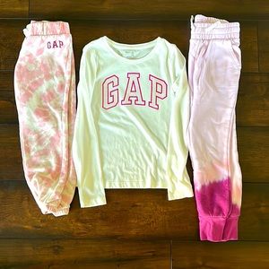 Sweatpants and long sleeve shirt